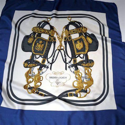 hermes brides de gala blue|hermes bridal scarf.